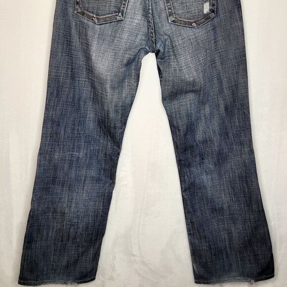 575 Denim Los Angeles Button Fly Distressed Jeans Size 33 - Picture 9 of 13